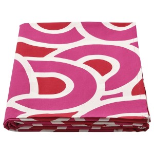 IKEA SÖTRÖNN tablecloth, patterned white/bright red bright pink, 57x94 in , IKEA Sale | 36078VCSM