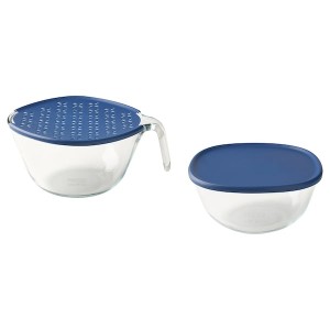 IKEA SUMPCYPRESS bowl with lid, set of 2 , IKEA Sale | 30851LWTC