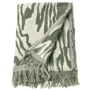 IKEA TANDMOTT throw, gray-green/off-white, 51x67 in , IKEA Sale | 95740COYE