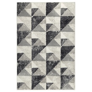 IKEA TILLFART rug, low pile, triangle/gray, 5'3 inx7'7 in , IKEA Sale | 70953CSAJ