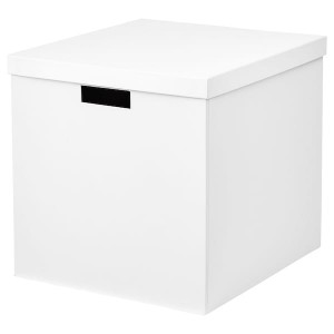 IKEA TJENA Storage box with lid, white , IKEA Sale | 83209HMRI