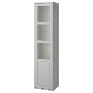 IKEA TÄNNFORSEN high cabinet with doors, light gray, 18x15x77 in , IKEA Sale | 74892CJRQ