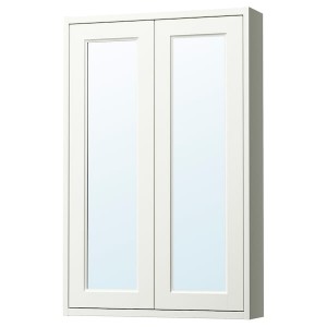 IKEA TÄNNFORSEN mirror cabinet with doors, white, 24x6x37 in , IKEA Sale | 52703KFIM