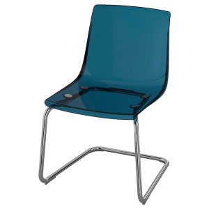 IKEA TOBIAS Chair, blue, chrome plated , IKEA Sale | 29083RQBC