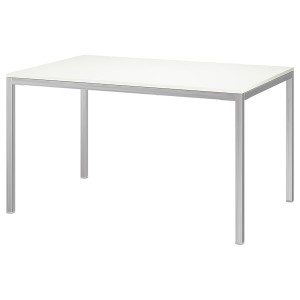 IKEA TORSBY table, chrome plated/high gloss white, 53 1/8x33 1/2 in , IKEA Sale | 74826HFWM