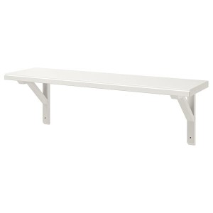 IKEA TRANHULT / SANDSHULT wall shelf, white stained aspen, 31 1/2x7 7/8 in , IKEA Sale | 04317QOGY