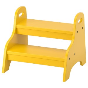 IKEA TROGEN child's step stool, yellow, 15 3/4x15x13 in , IKEA Sale | 07598DMNK