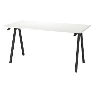 IKEA TROTTEN desk, white/anthracite, 63x31 1/2 in , IKEA Sale | 50129NFZL