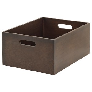 IKEA UPPDATERA storage box, dark bamboo, 9 ½x12 ½x6 in , IKEA Sale | 62891CHDZ