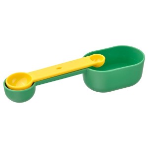 IKEA UPPFYLLD measuring spoon, set of 2, bright green/bright yellow , IKEA Sale | 69473GKFZ