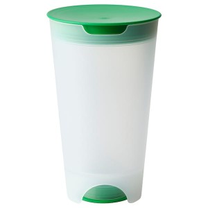 IKEA UPPFYLLD salad shaker with strainer, bright green/clear, 47 oz , IKEA Sale | 80651HRMW