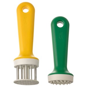 IKEA UPPFYLLD tenderizer tool, set of 2, green/bright yellow , IKEA Sale | 68304GAFO