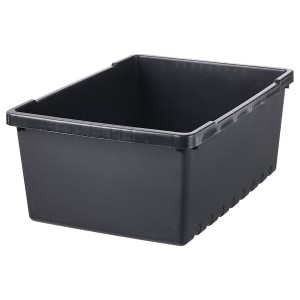 IKEA UPPSNOFSAD storage box, black, 13 ¾x9 ¾x5 ½ in/2 gallon , IKEA Sale | 02913NZDP