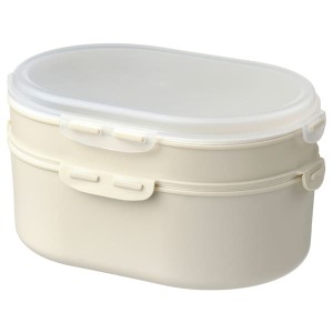 IKEA UTBJUDA stackable lunch box for dry food, light grey-beige , IKEA Sale | 10678JBZT