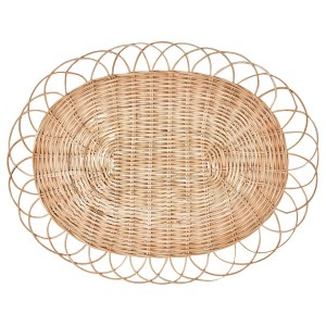 IKEA VARGFISK place mat, natural/rattan handmade, 13 ¾ in , IKEA Sale | 02789XMGA