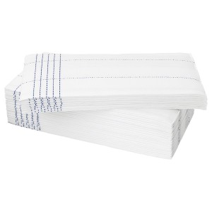 IKEA VERKLIGHET paper napkin, white/blue, 15x15 in, 30 pack , IKEA Sale | 45813TVIX