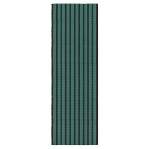 IKEA VÄGSKYLT rug, flatwoven, blue-green/black, 2'7 inx8'2 in , IKEA Sale | 37648BWLZ