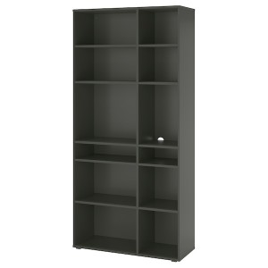 IKEA VIHALS shelving unit with 10 shelves, dark gray, 37 3/8x14 5/8x78 3/4 in , IKEA Sale | 07516LOEA