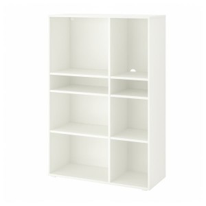 IKEA VIHALS shelving unit with 6 shelves, white, 37 3/8x14 5/8x55 1/8 in , IKEA Sale | 98527CVDI