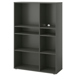 IKEA VIHALS shelving unit with 6 shelves, dark gray, 37 3/8x14 5/8x55 1/8 in , IKEA Sale | 03694CPIX