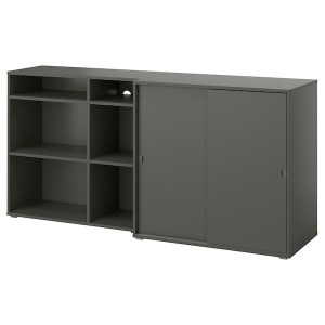 IKEA VIHALS storage combination, dark gray, 74 3/4x18 1/2x35 3/8 in , IKEA Sale | 60725BTCJ