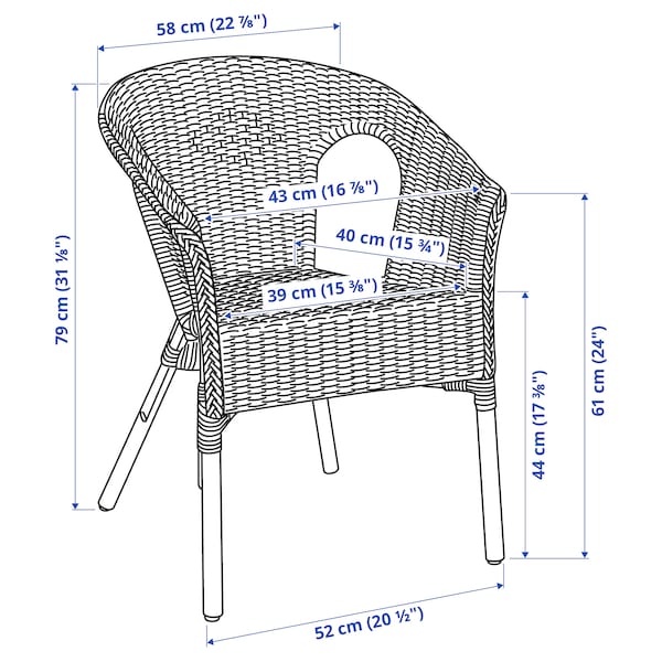 IKEA AGEN Armchair, rattan, bamboo , IKEA Sale | 92378PRBK