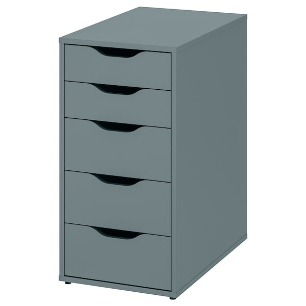 IKEA ALEX drawer unit, gray-turquoise, 14 1/8x27 1/2 in , IKEA Sale | 91027RIDK