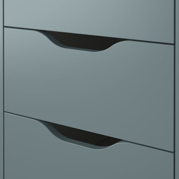 IKEA ALEX drawer unit on casters, gray-turquoise/black, 14 1/8x29 7/8 in , IKEA Sale | 82139NOEP