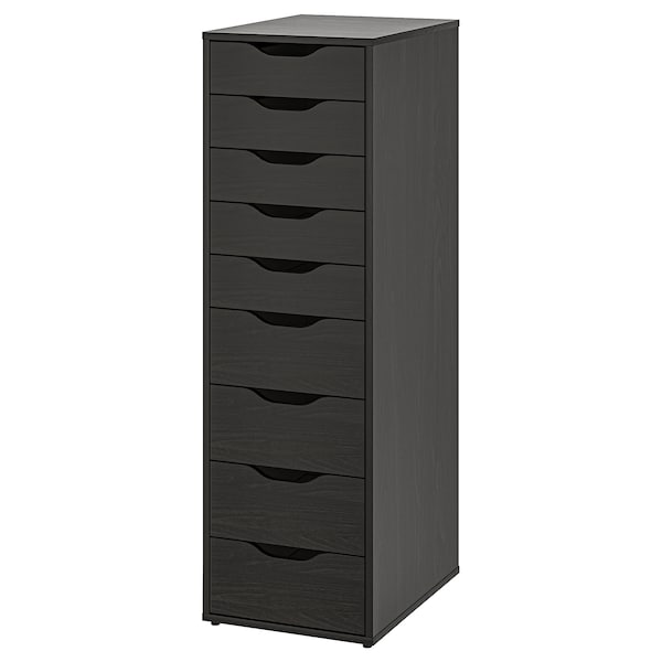 IKEA ALEX drawer unit with 9 drawers, black-brown, 14 1/8x45 5/8 in , IKEA Sale | 59274EVLF