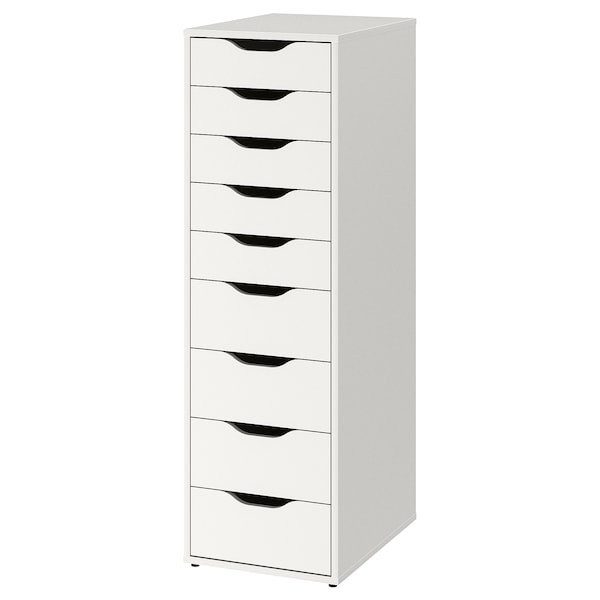 IKEA ALEX drawer unit with 9 drawers, white, 14 1/8x45 5/8 in , IKEA Sale | 31958UVTJ