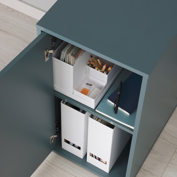 IKEA ALEX storage unit, gray/turquoise, 14 1/8x27 1/2 in , IKEA Sale | 25914JXSV