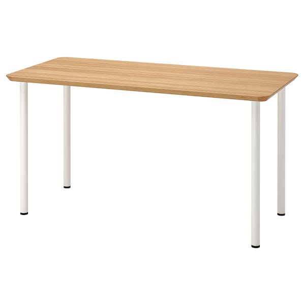 IKEA ANFALLARE / ADILS desk, bamboo/white, 55 1/8x25 5/8 in , IKEA Sale | 72860RCLS