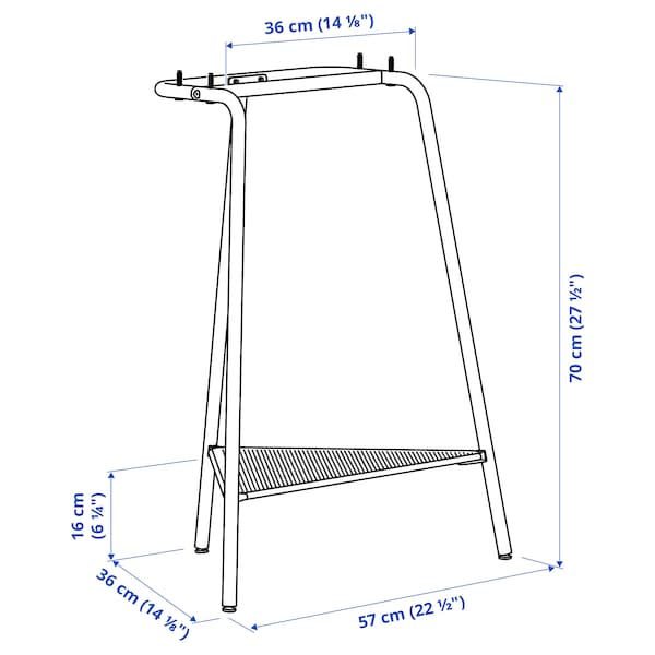 IKEA ANFALLARE / TILLSLAG desk, bamboo/green, 55 1/8x25 5/8 in , IKEA Sale | 02648STYN