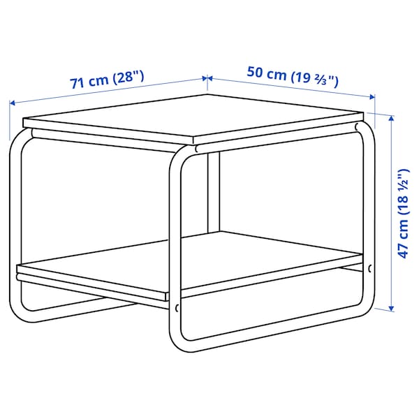 IKEA BAGGBODA side table, white, 28x19 5/8 in , IKEA Sale | 04539HEKV