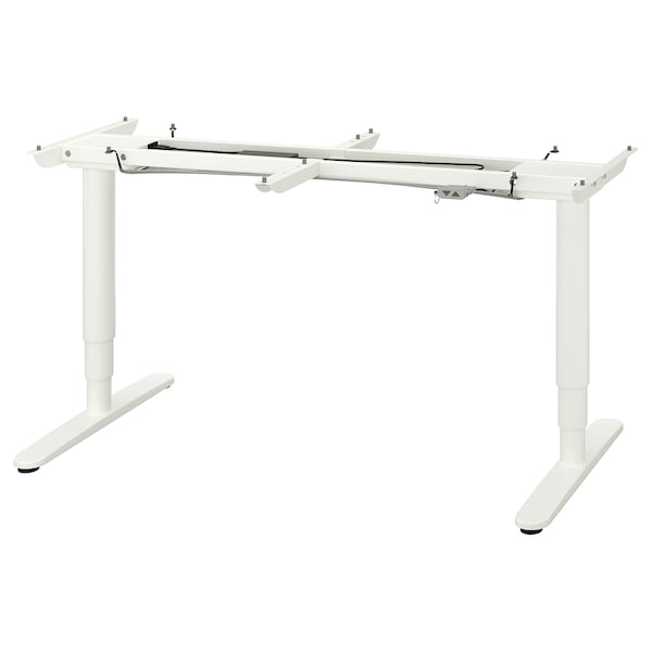 IKEA BEKANT Sit/stand underframe for table top, white, 63x31  1/2 in , IKEA Sale | 23478YOJR