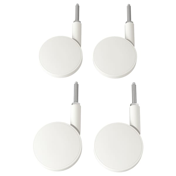 IKEA BEKANT caster, white, 4 pack , IKEA Sale | 12879RUAD