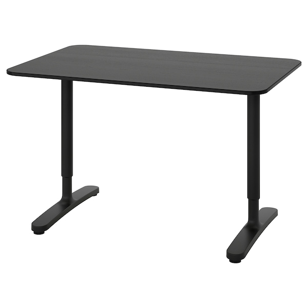 IKEA BEKANT desk, black stained ash veneer/black, 47 1/4x31 1/2 in , IKEA Sale | 82657GBKQ