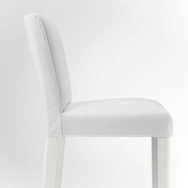 IKEA BERGMUND bar stool with backrest, white/Inseros white, 24 3/8 in , IKEA Sale | 76403EACV