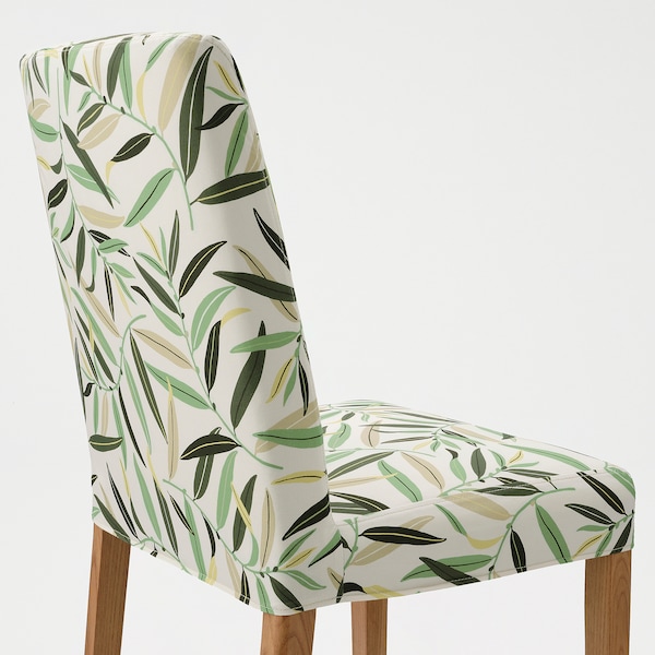 IKEA BERGMUND chair, oak effect/Fågelfors multicolor , IKEA Sale | 71548BZVY