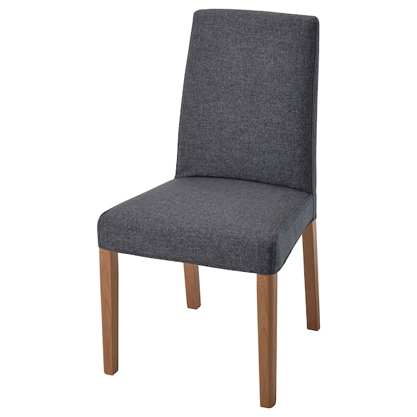 IKEA BERGMUND chair, oak effect/Gunnared medium gray , IKEA Sale | 61389UPXE