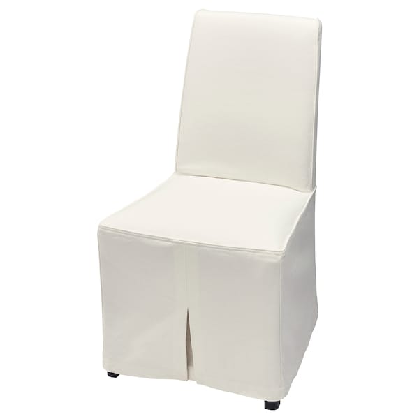 IKEA BERGMUND chair with long cover, black/Inseros white , IKEA Sale | 92758PHEJ