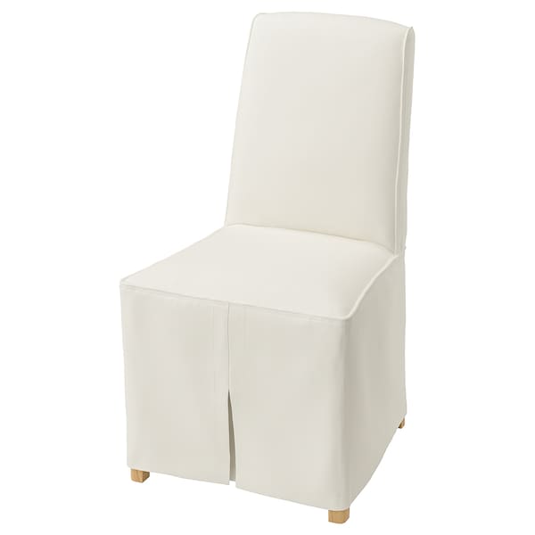 IKEA BERGMUND chair with long cover, oak effect/Inseros white , IKEA Sale | 07689WUZO