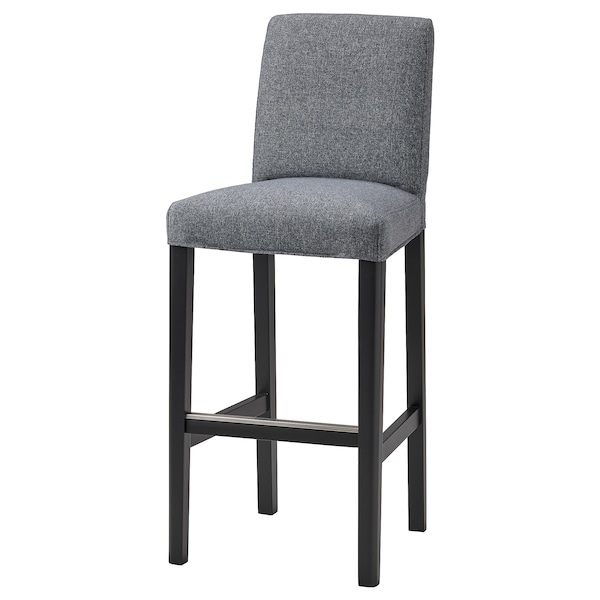 IKEA BERGMUND cover for bar stool with backrest, Gunnared medium gray , IKEA Sale | 42185SNYP