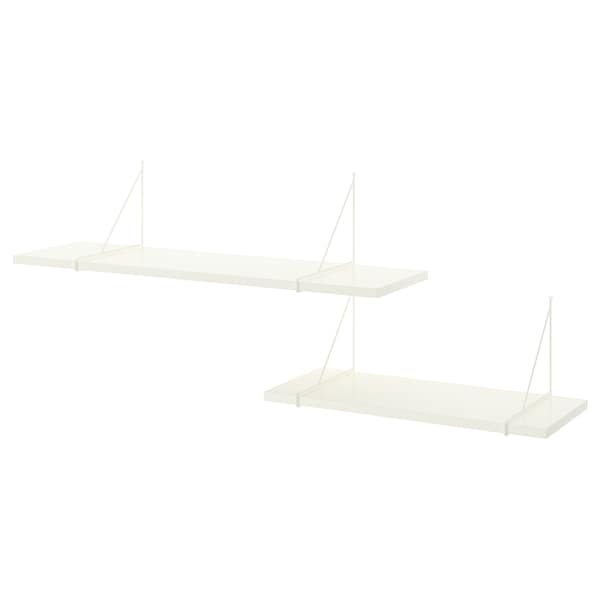 IKEA BERGSHULT / PERSHULT wall shelf combination, white/white, 47 1/4x11 3/4 in , IKEA Sale | 59361HCLR