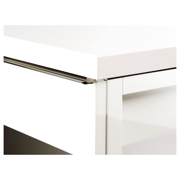 IKEA BESTÅ BURS desk, high gloss white, 47 1/4x15 3/4 in , IKEA Sale | 49753ULDV