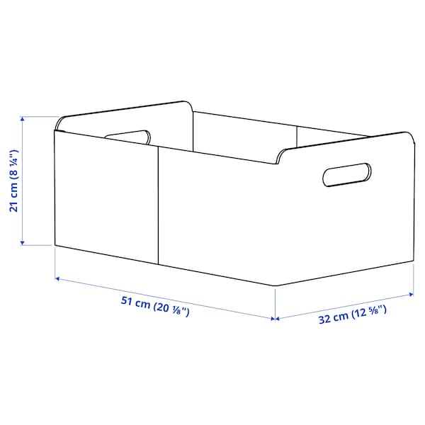 IKEA BESTÅ box, gray, 12 5/8x20 1/8x8 1/4 in , IKEA Sale | 53879FOUY