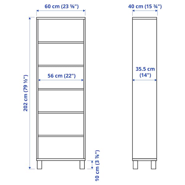 IKEA BESTÅ cabinet, black-brown, 23 5/8x15 3/4x79 1/2 in , IKEA Sale | 61748BZFA