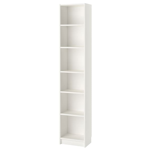 IKEA BILLY Bookcase, white, 15  3/4x11x79  1/2 in , IKEA Sale | 52607FEID