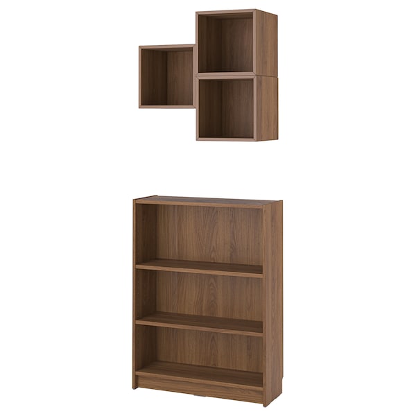 IKEA BILLY / EKET bookcase combination, brown walnut effect , IKEA Sale | 67843NOVY