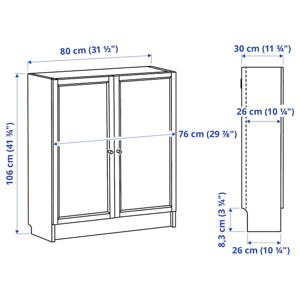 IKEA BILLY / EKET storage combination with doors, brown walnut effect , IKEA Sale | 16934GBCU